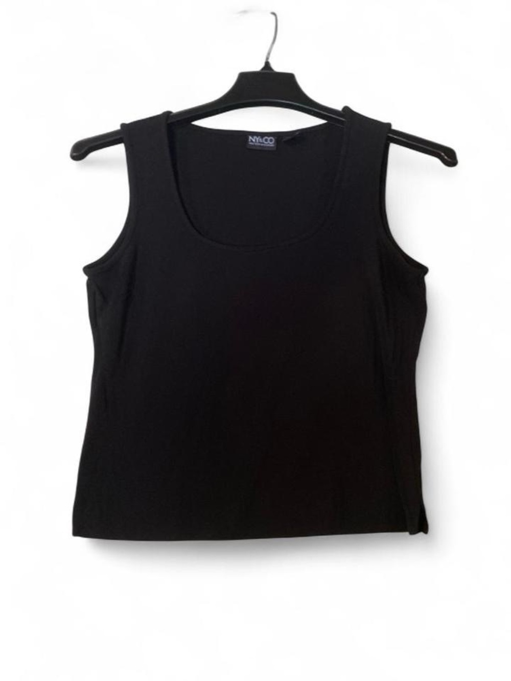 New York & Company Black Scoop Neck Tank
